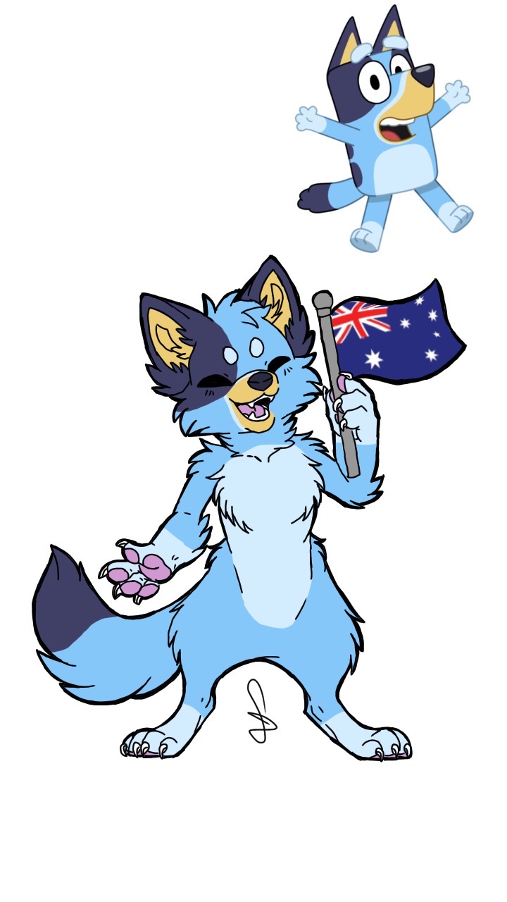 Bluey Adventure Deviantart Bluey by FeralBunnyy on DeviantArt