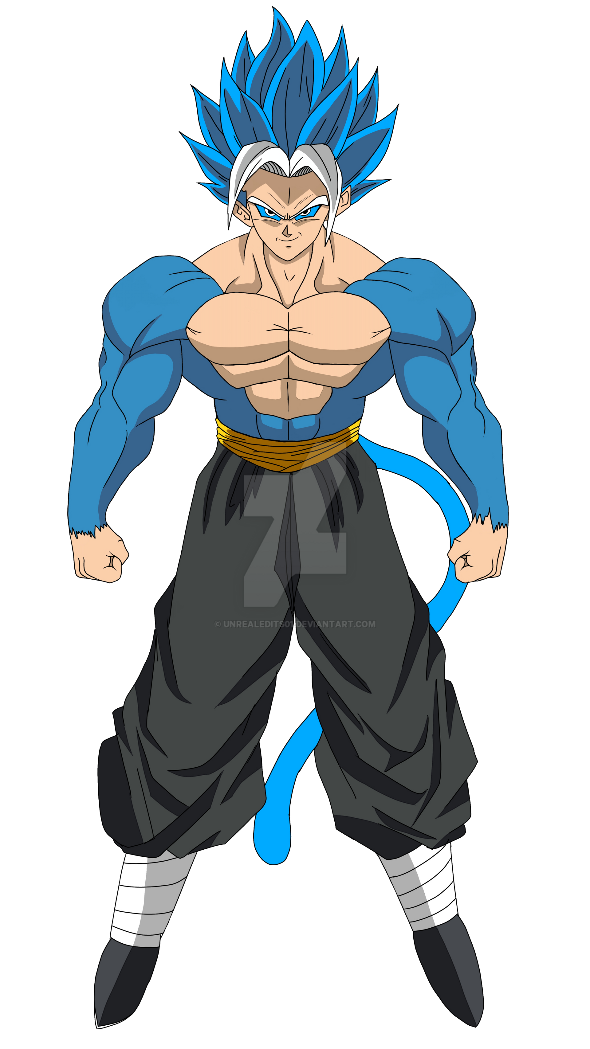 Super Saiyan Blue Rycon (Merno Story) by UnrealEdits01 on DeviantArt