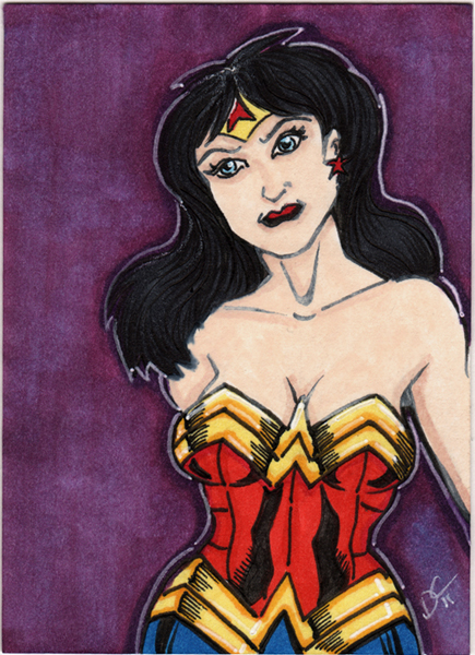 Wonder Woman sketchcard 2