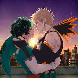 Akogare BakuDeku Zine: Sunrise Check-ins