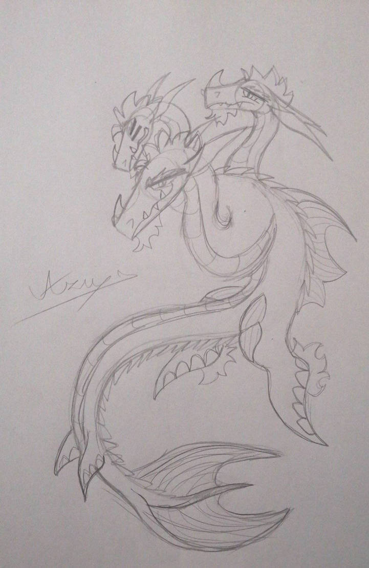 Sea dragon sketch again ^^ by AZUdrag0n on DeviantArt