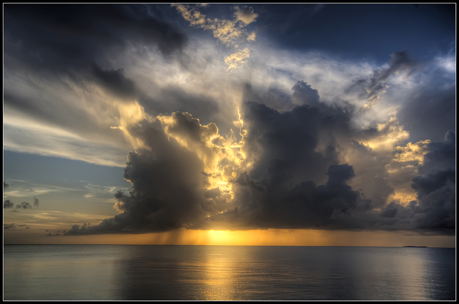 Tropical sunset hdr