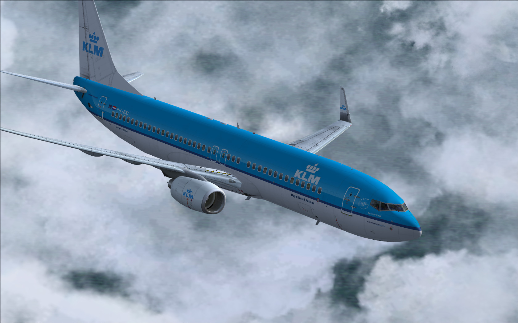 KLM 737-800 In Flight