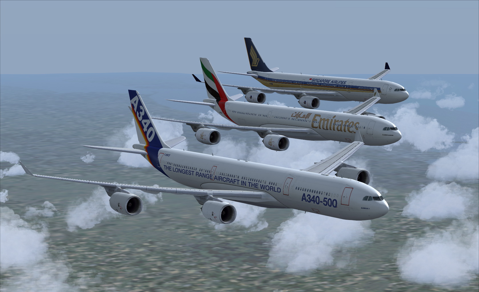 Airbus A340-500 Formation 2