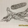 Futuristic Fighter drawing