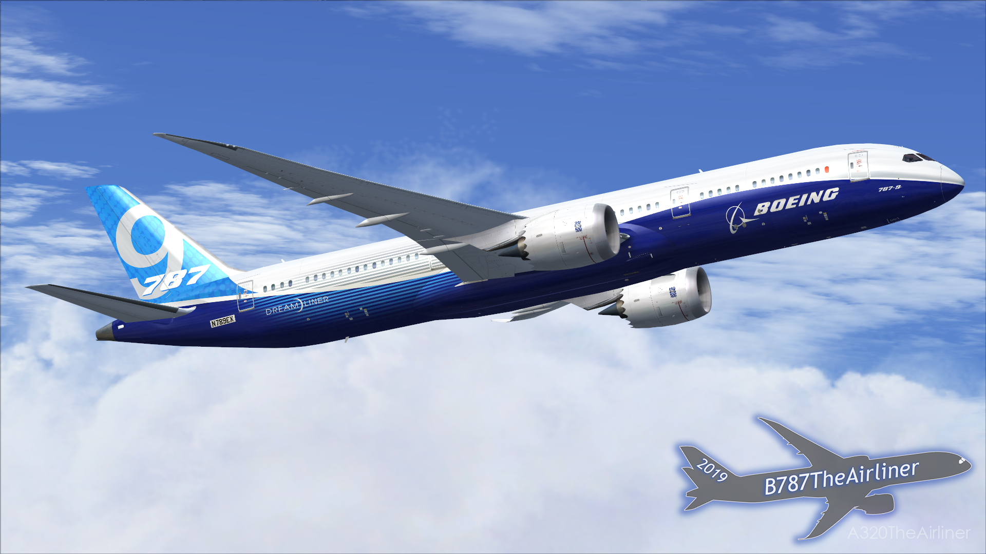 Boeing 787-9 In Flight - FS9 by A320TheAirliner on DeviantArt