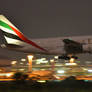 Emirates A380 - A6-EOP - Night Arrival