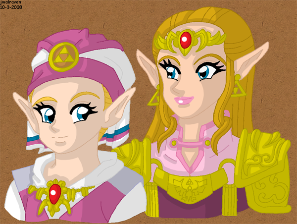 OoT and MM Zelda by Hyrule-Legends on DeviantArt