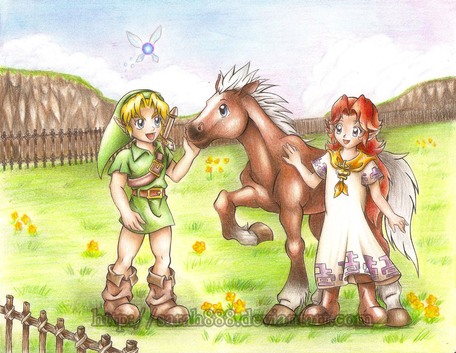 Link meets Malon and Epona