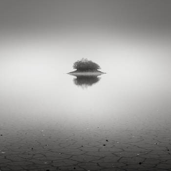 Fog at the lake bed III by EmilStojek