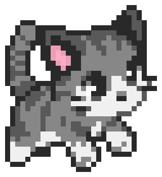 Pixilart - 32x32 Cat by skewo