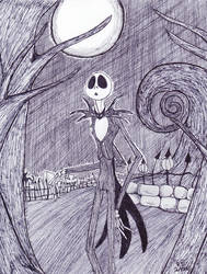 Jack Skellington in Ink