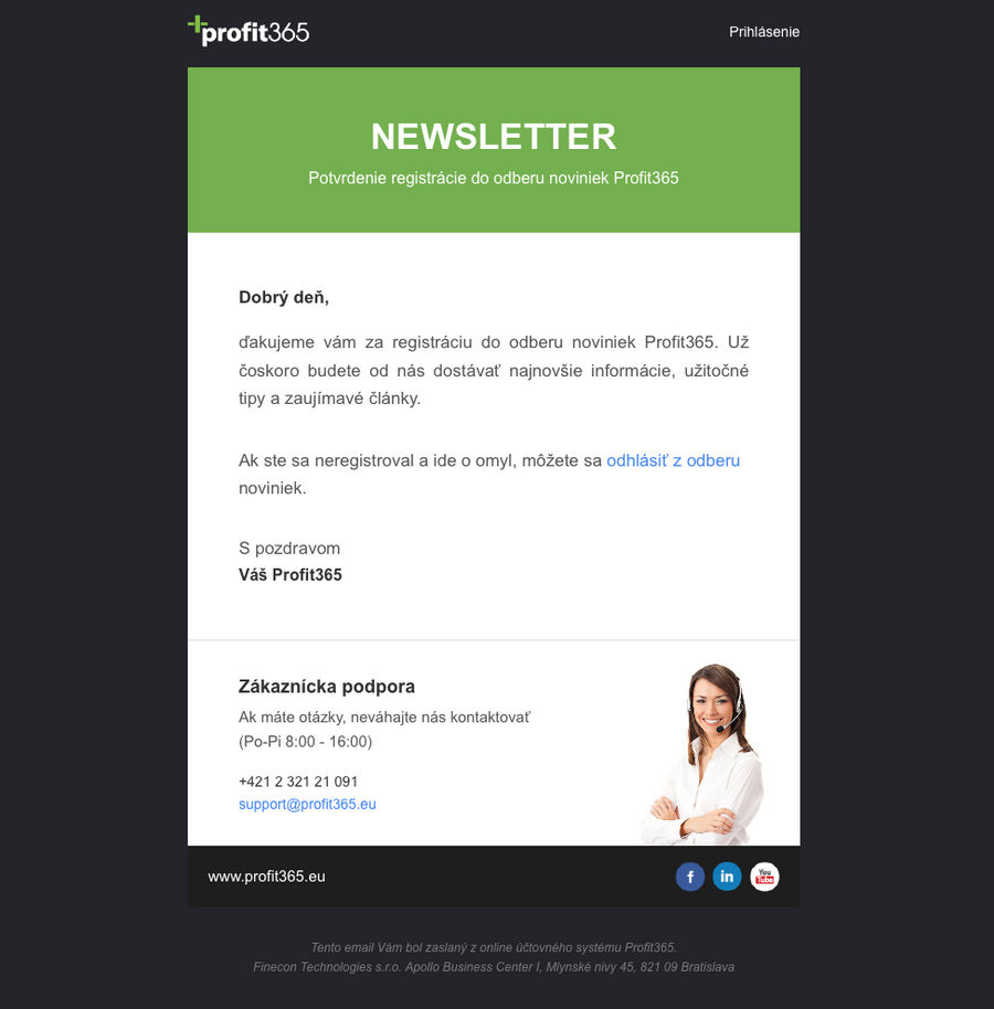 Redesign of emails