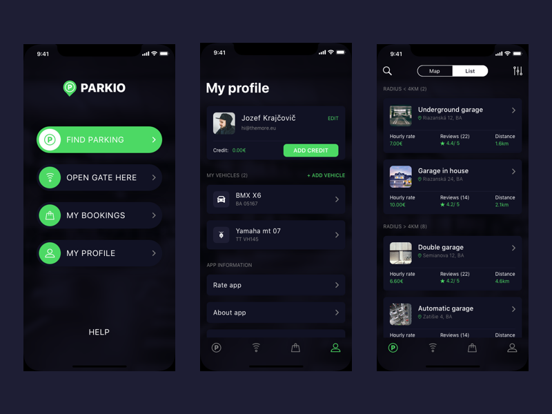 Redesign for parkio.eu