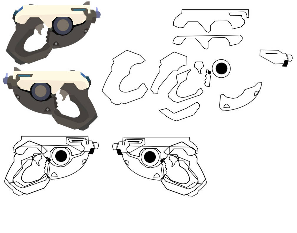 Tracemaker Gun Rotation Tracer Gun outline by markomedina51 on DeviantArt