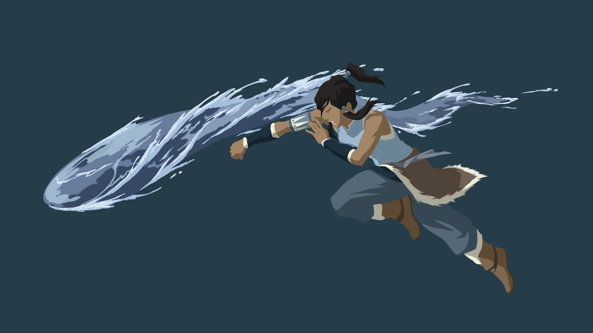 Water Bending. Minimalist by siawsharingan on DeviantArt