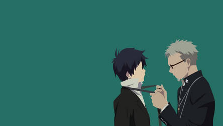 Father Fujimoto and Rin. Minimalist