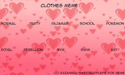 Clothes Meme (Girls) ~ Maplestory