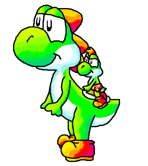 Yoshi and Yoshi kid by koshechkazlatovlaska on DeviantArt Yoshi and Yoshi kid by koshechkazlatovlaska on DeviantArt