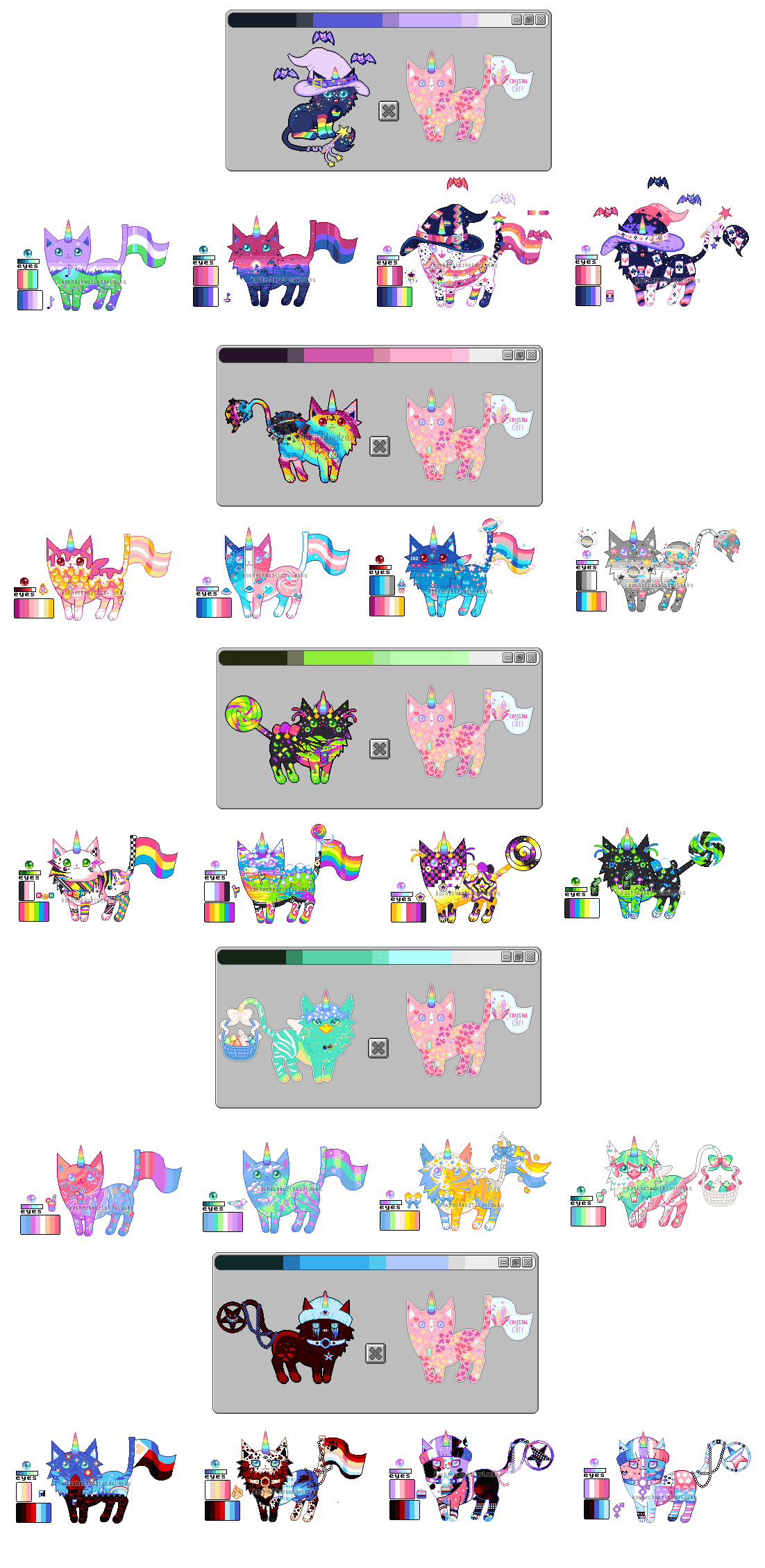 Pride Raffle Unicats batch