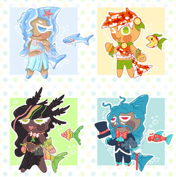 Fish-themed Cookie Run Adoptables [OPEN]