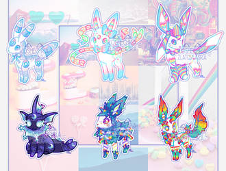 Festive and Candy Eeveelutions adopts [OPEN]