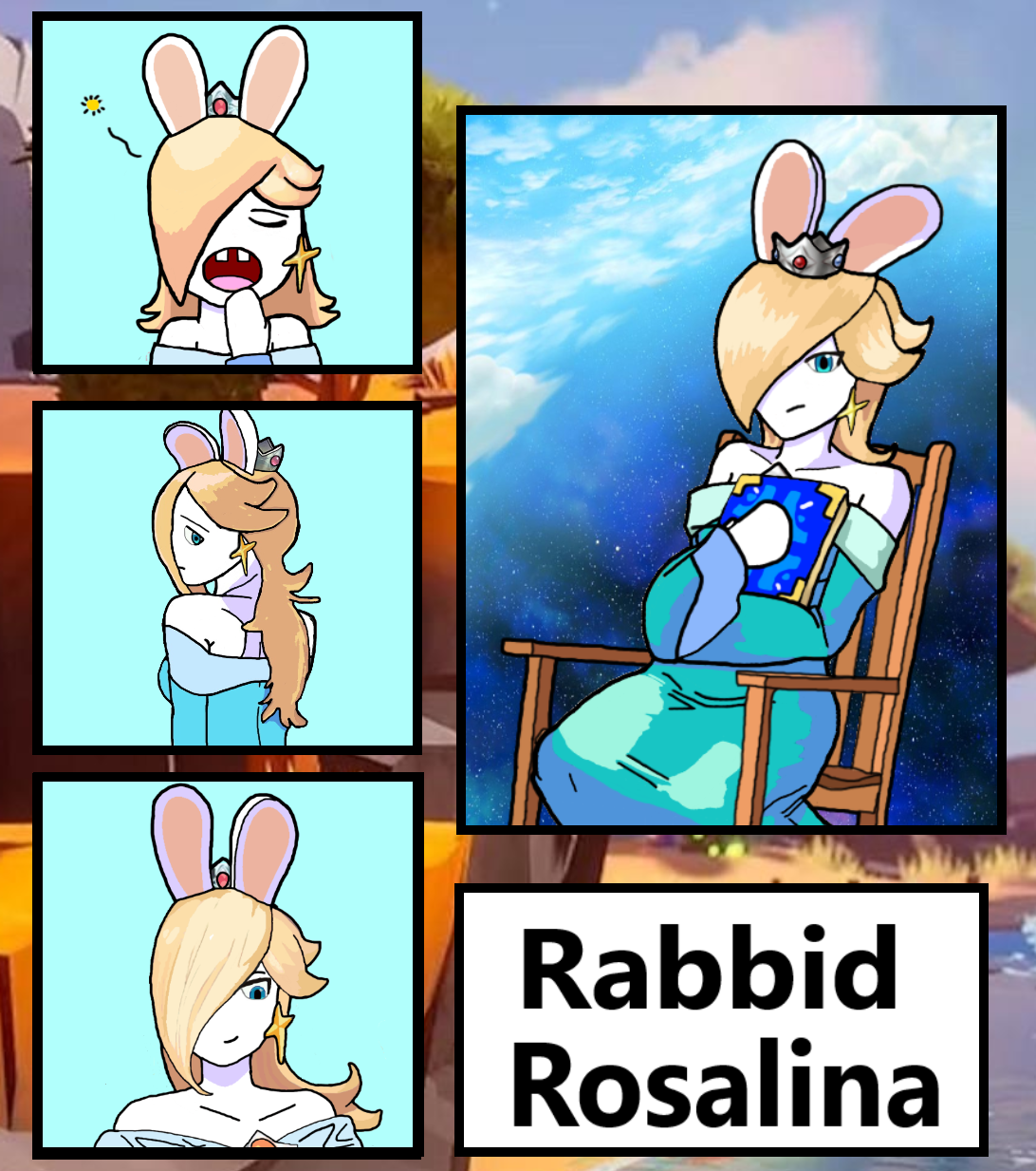 Azlina The Rabbit Rabbid Rosalina by CStrader02 on DeviantArt