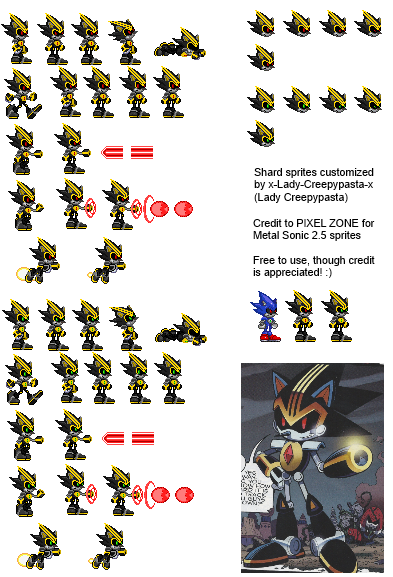 Metal Sonic Sprite Sheet Extended Edtion by UltraEpicLeader100 on DeviantArt