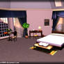 Bedroom Scenery - MMD stage DL