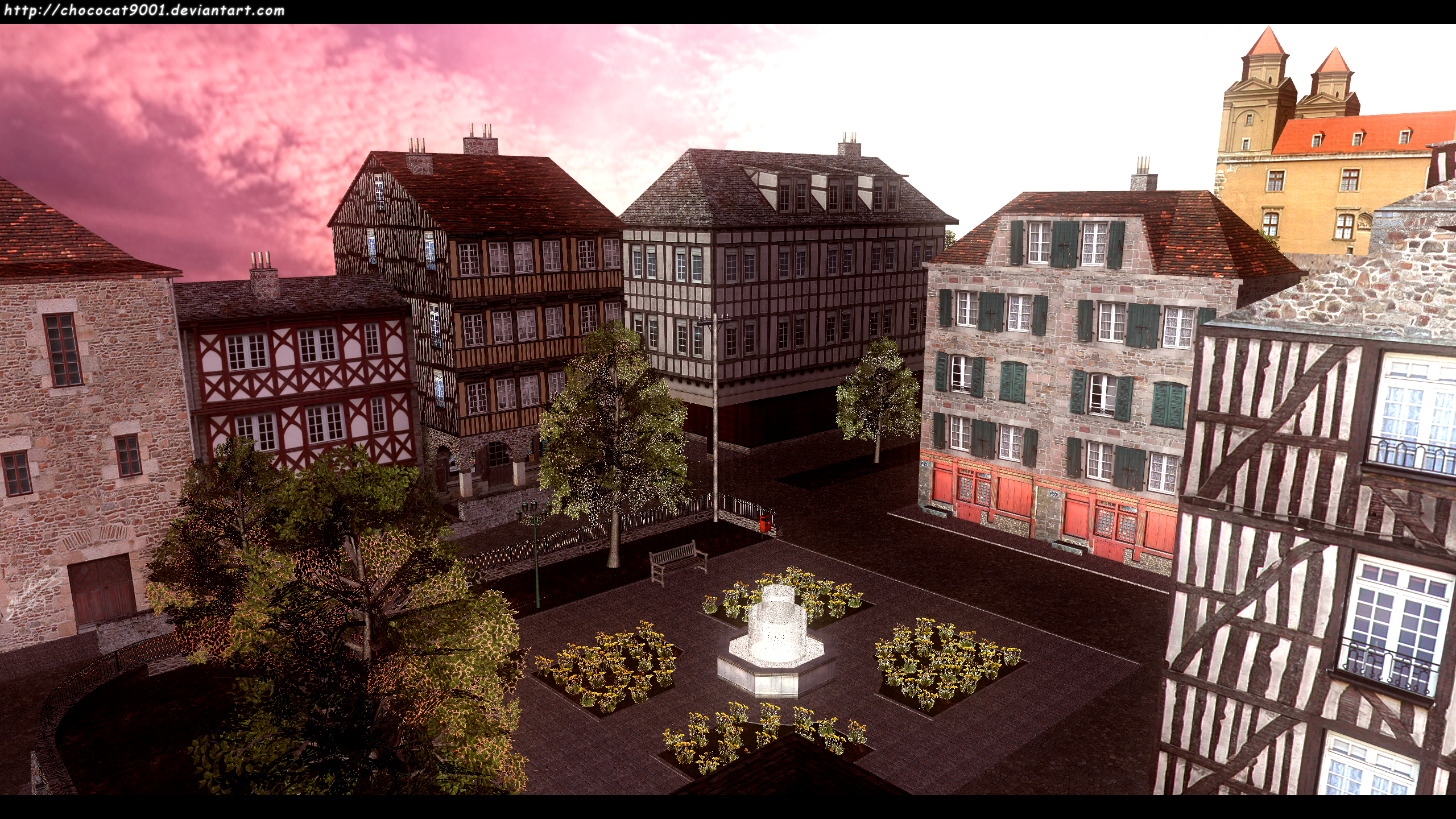 Old Town Square - MMD stage DL