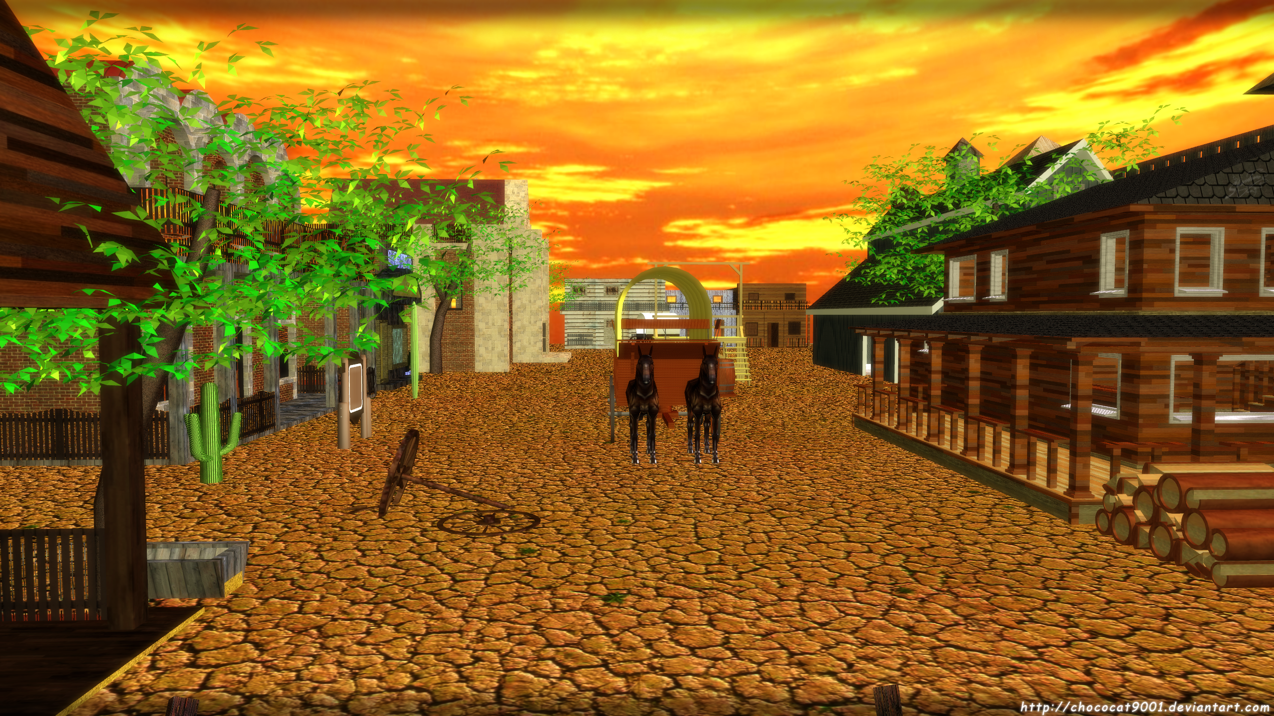 Old West - MMD stage DL