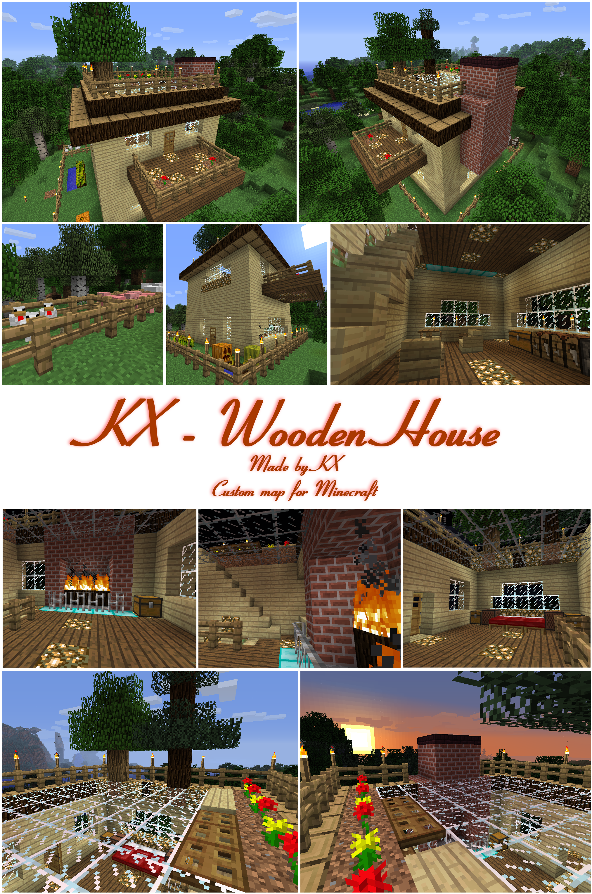 Kx Wooden House For Minecraft Dl By Diemdo Shiruhane On Deviantart Kx Wooden House For Minecraft Dl By Diemdo Shiruhane On Deviantart