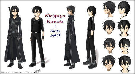 Kirigaya Kazuto - MMD Kirito in SAO - WIP