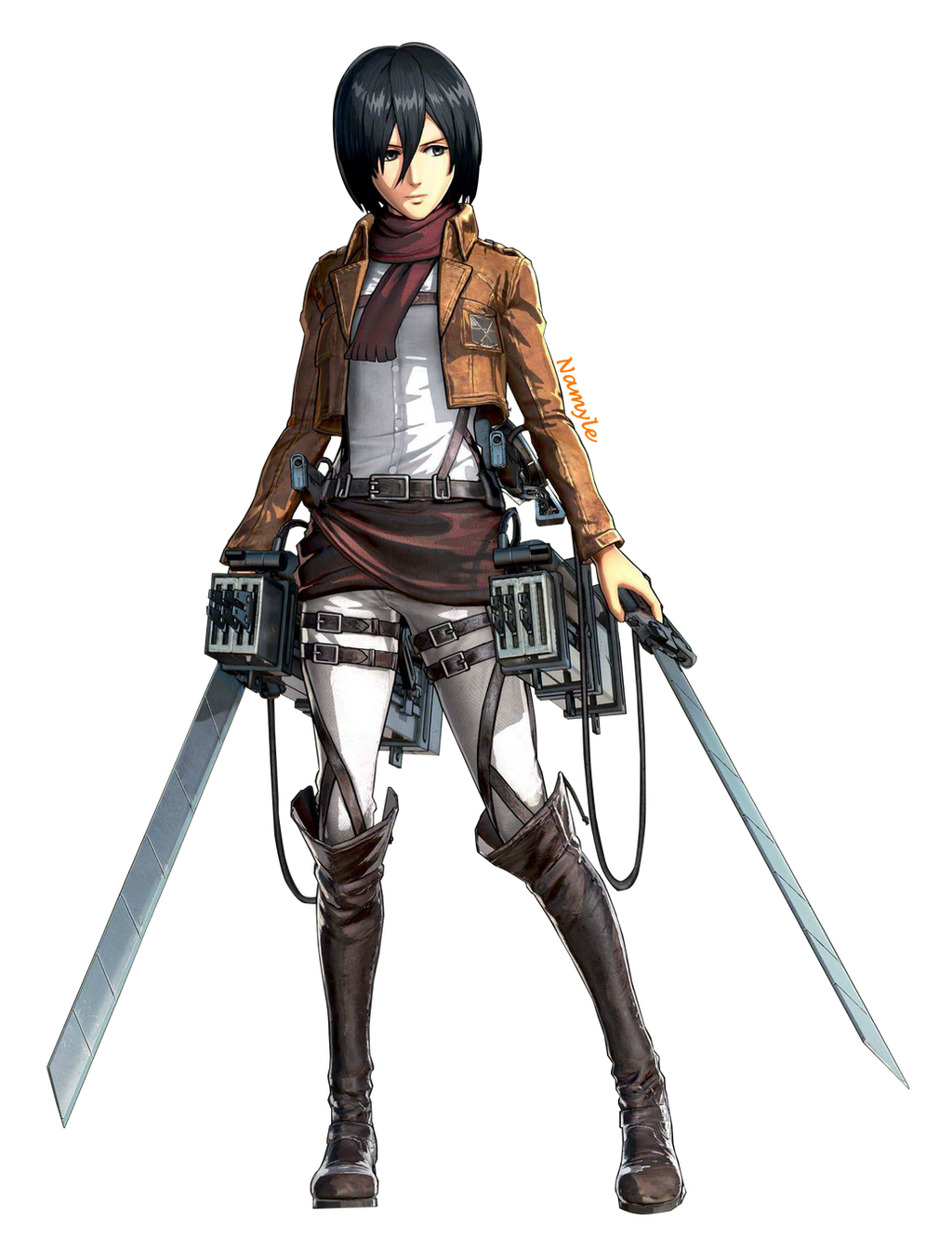 Mikasa Ackerman (Render) by Namyle on DeviantArt