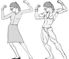 Shy Librarian Turns Into Muscular Amazon
