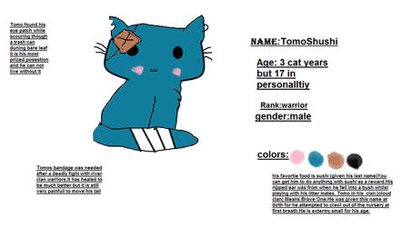 Tomo Shushi a new wariors OC!