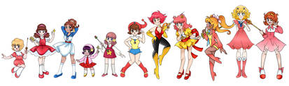 Toei Mahou Shoujos (1966 to 1980)