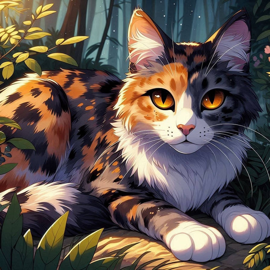 Spottedleaf Sticker Spottedleaf in Forest by WillowearsAI on DeviantArt