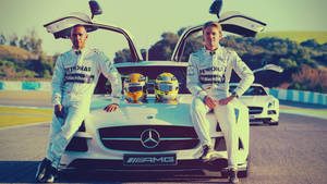 Mercedes Nico Rosberg and Lewis Hamilton