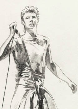 Bowie - concert drawing