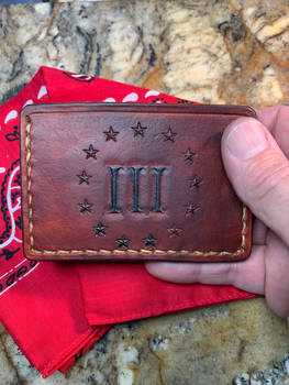 Handmade leather pocket wallet 