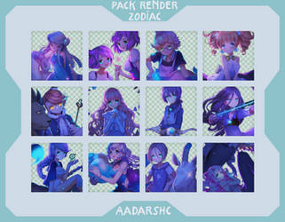 [RESHARE] Pack render zodiac