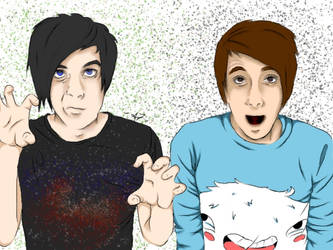 Dan and Phil Colored