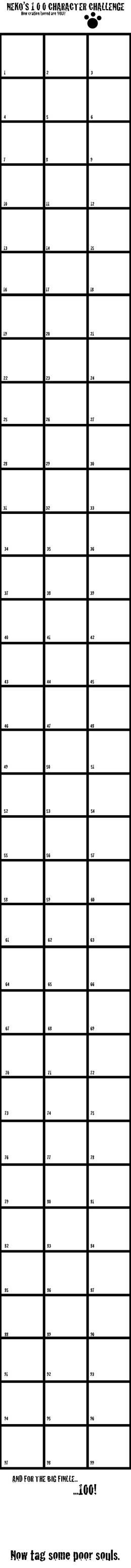 100 Characters Challenge