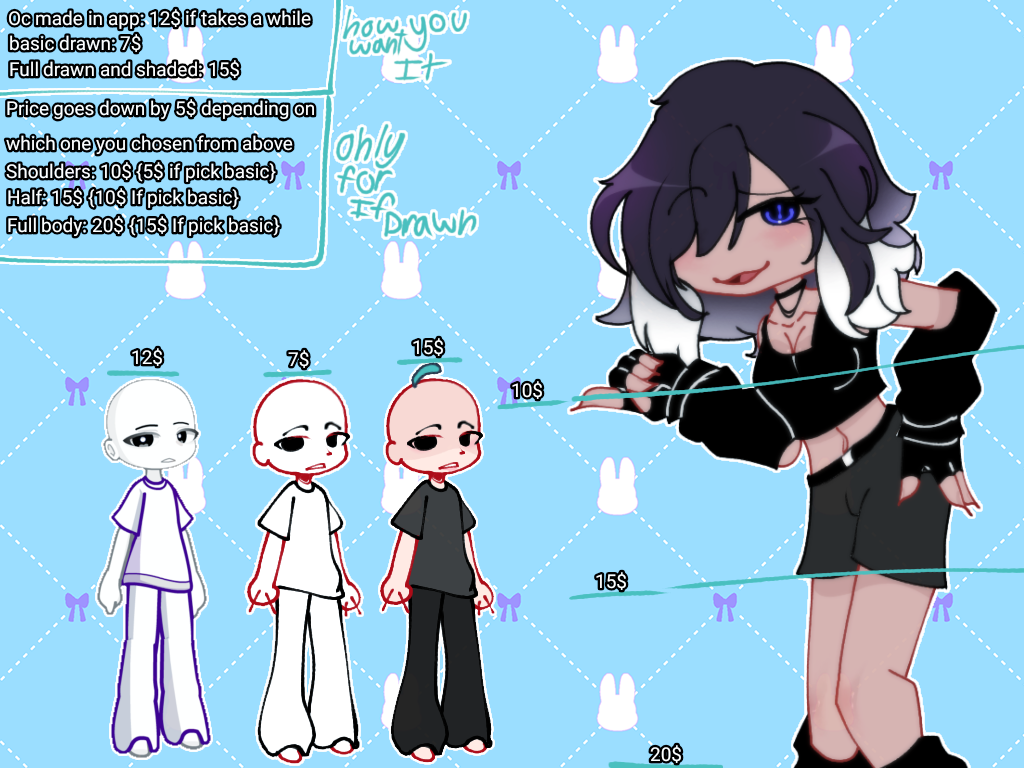 Commission gacha sheet by coffeelolzz on DeviantArt