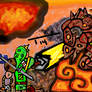 Gohma Vs Link wind waker HD art . legend of zelda