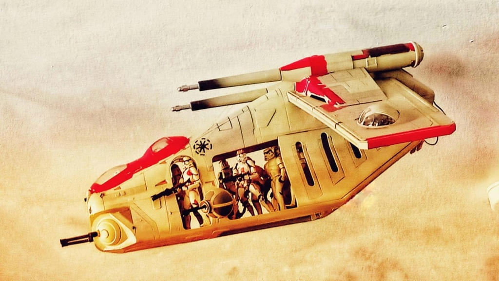 Republic Gunship Rear Republic Gunship by Krulos on DeviantArt