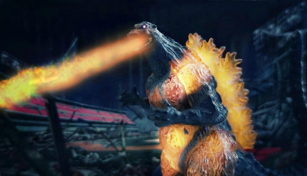 Burning Godzilla Exploding Burning Godzilla by Krulos on DeviantArt