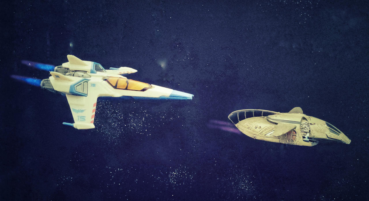 X-15 scorting firefly shuttle.