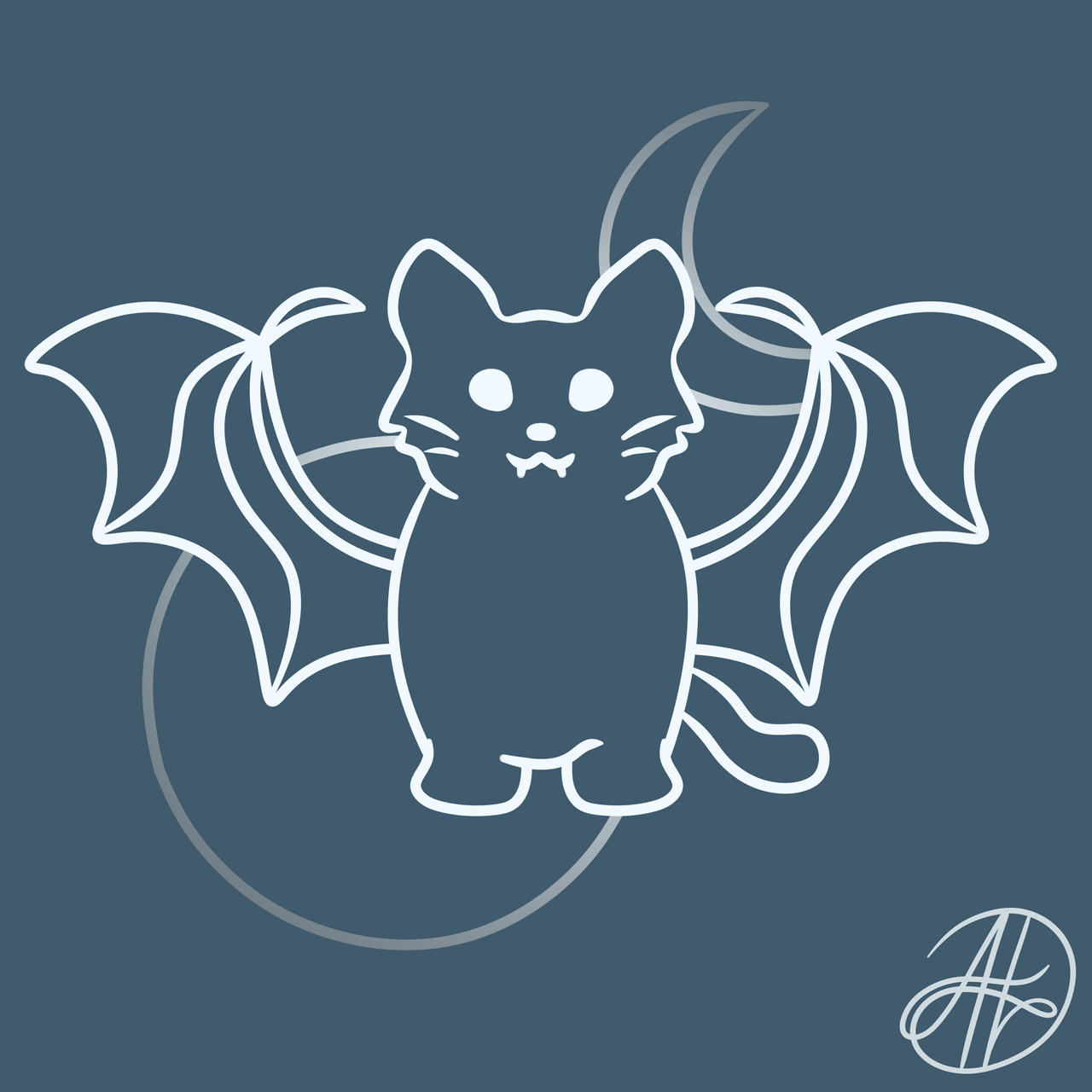 Batcat Drawing Bat Cat fanart by l-lumos on DeviantArt